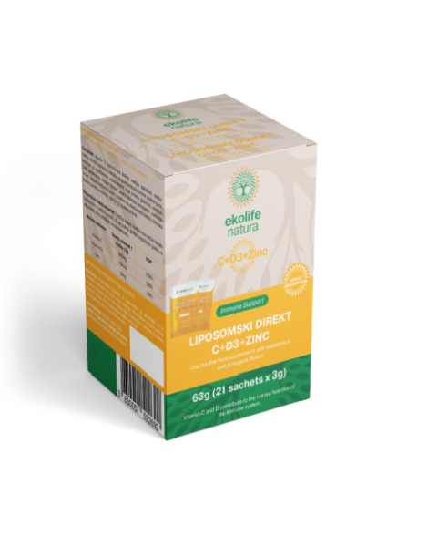 Liposomal direkt C+D3+cink, 21 sachets